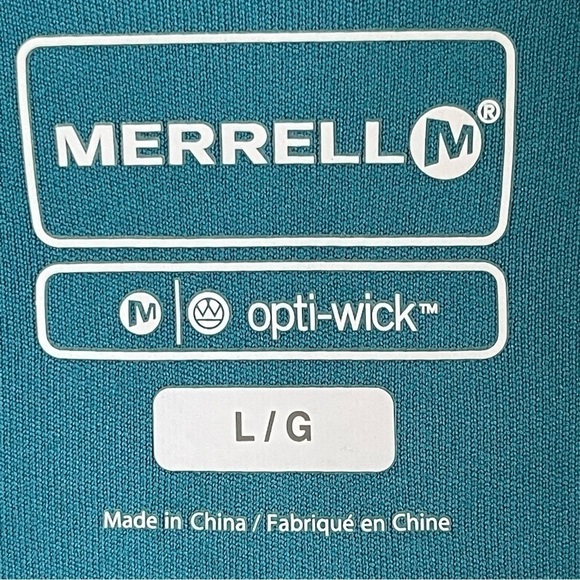 Merrell Teal Floral Print Lightweight Jacket Size L - Picture 5 of 8